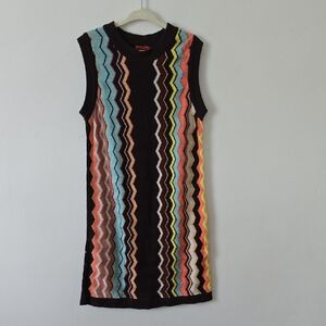 Missoni For Target Multicolor Zigzag Knit Dress Girls Medium